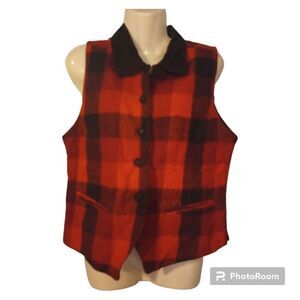 Westport wool button down vest with collar